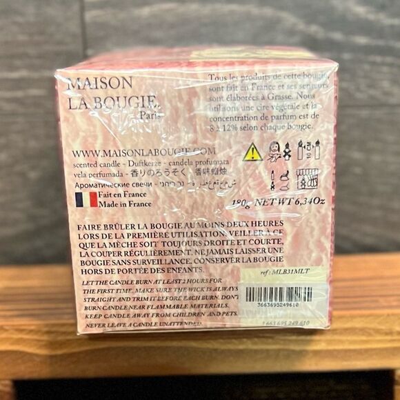Maison La Bougie Paris Sorbet Candle in Rose, glacé & fraise. 6.34 ounces, NIB! - Picture 9 of 9